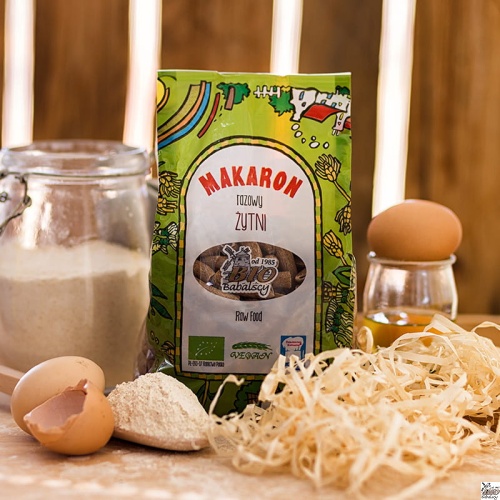 Makaron razowy żytni rurka BIO 400g