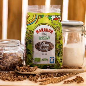 Makaron razowy orkiszowy świderki BIO 400g