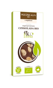 CZEKOLADA MLECZNA Z MIGDAŁAMI BIO 95g