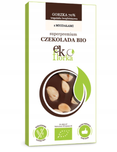 CZEKOLADA GORZKA Z MIGDAŁAMI 85G