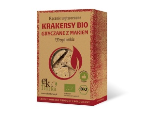 Krakersy gryczane bio z makiem 90 g