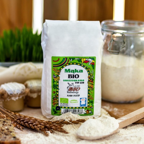 Mąka orkiszowa biała typ 630 1 kg BIO