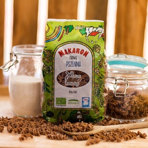 Makaron razowy pszenny świderki BIO  400g