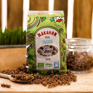 Makaron razowy owsiany świderki  BIO 400g